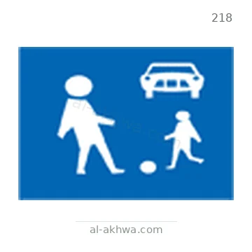 شاخصة المرور رقم 218